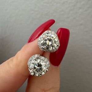 2CT Moissanite stud earrings, item 4688